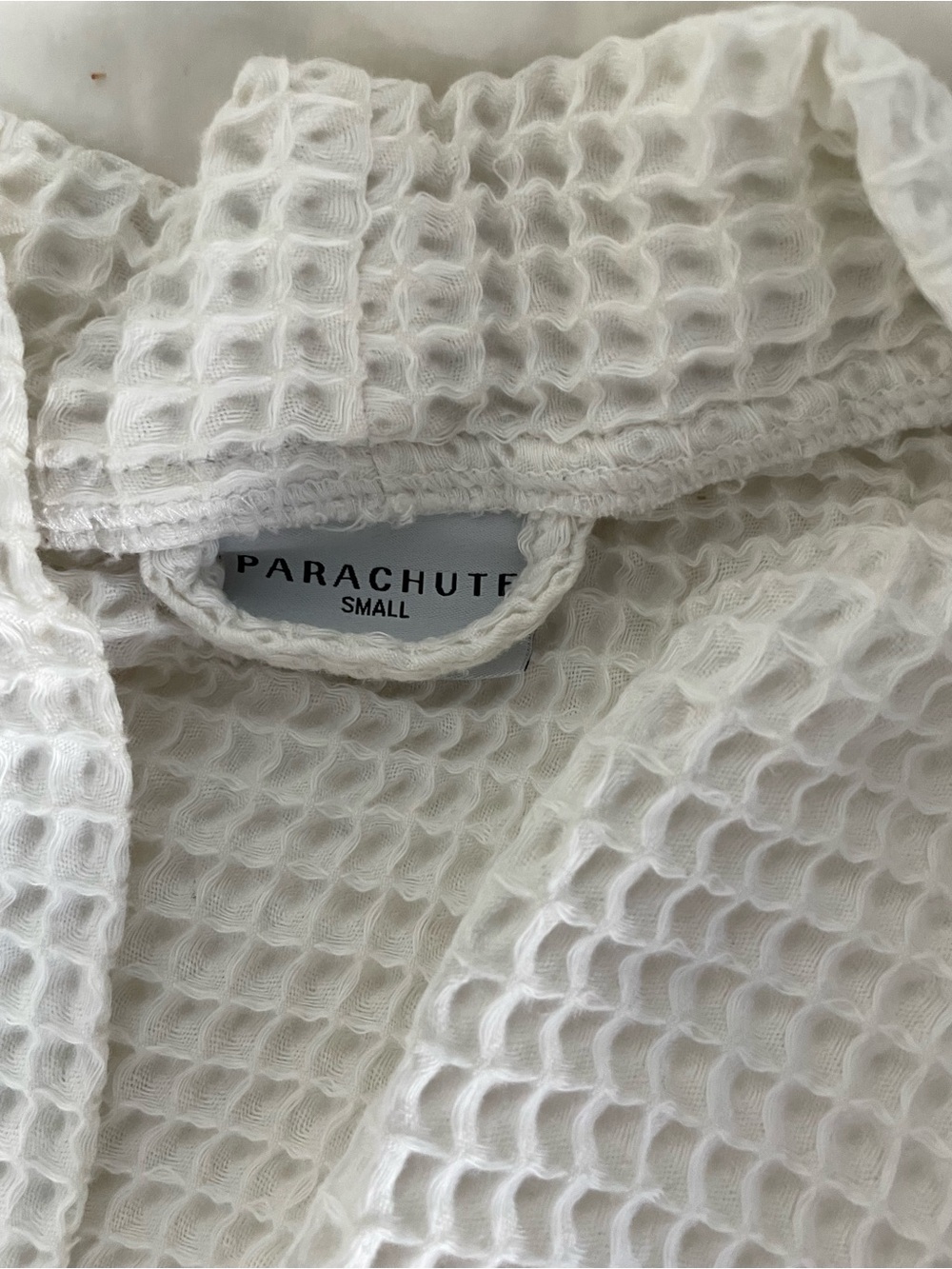 Parachute White Waffle-Knit Robe - Picture 2 of 4